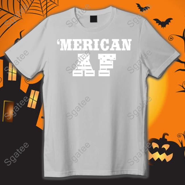 Merican AF Flag Lettering Hoodie