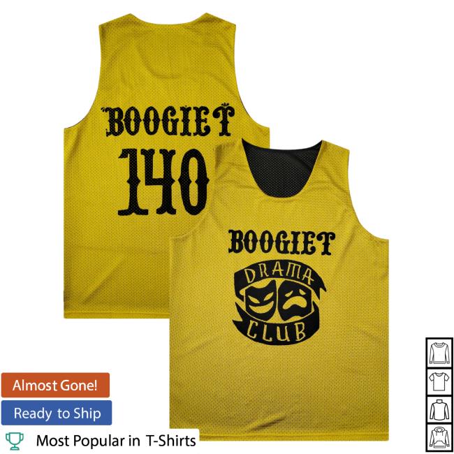 Official Boogie T Merch Boogie T - Drama Club Mesh Jersey Attractive Shirt Gold