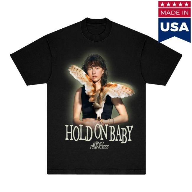 Hold On Baby Black Shirt | Shop the King Princess Official Store
