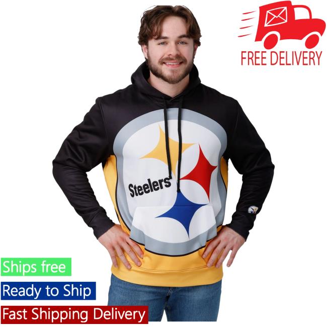 Official Foco Merch Store Shop Foco Pittsburgh Steelers Bold Logo Crew neck Foco Apparel Clothing