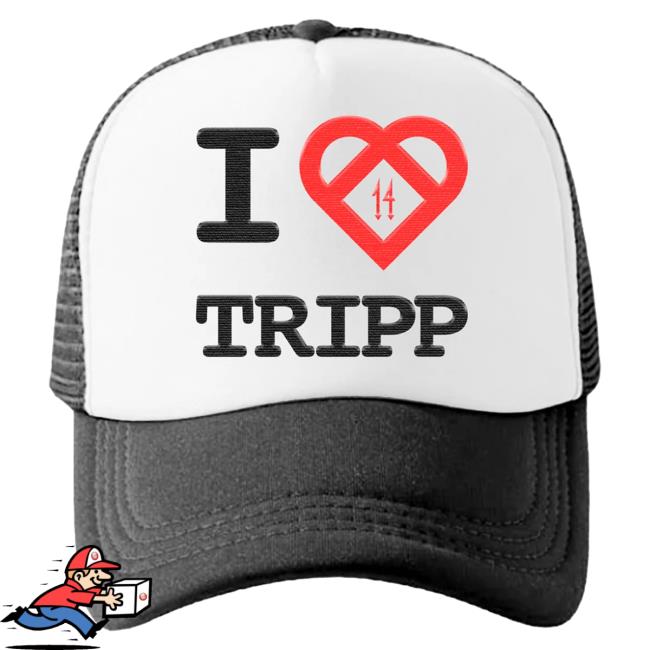 Official 1400 Club Trippie Redd Merch Store Trippie Redd I <3 Tripp Hat Black Trippie Redd Apparel Clothing Shop TrippieRedd 1400Club