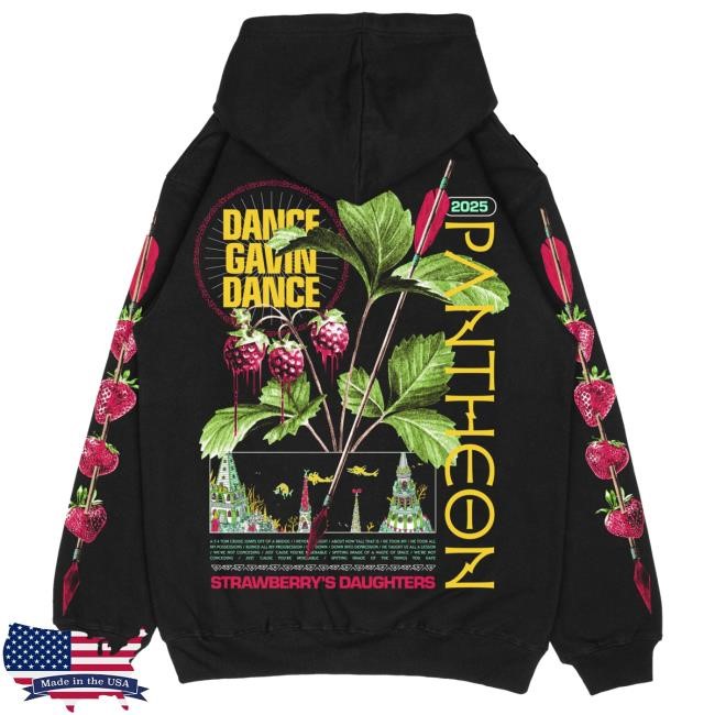 Strawberry's Daughters Black Hoodie Dance Gavin Dance Official Merch