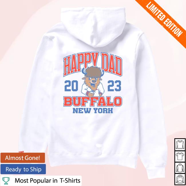 Official Happy Dad Hard Seltzer Clothing Store Shop Happy Dad Buffalo Mascot Sweater White HappyDad Merch