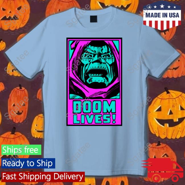 Doom Lives Again Tee Shirt Holy Mountain Printing Merch