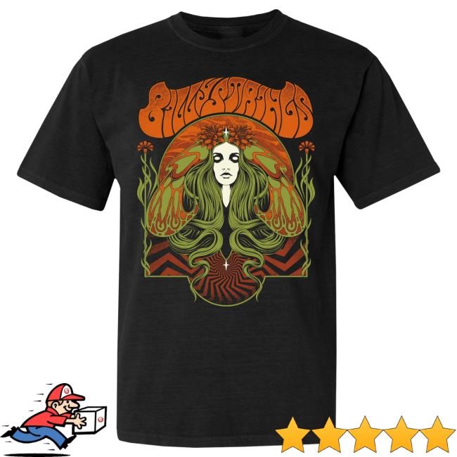 Official Billy Strings Merch Store Shop Billy Strings Moth Woman T-Shirt with Dates (Simon Berndt)
