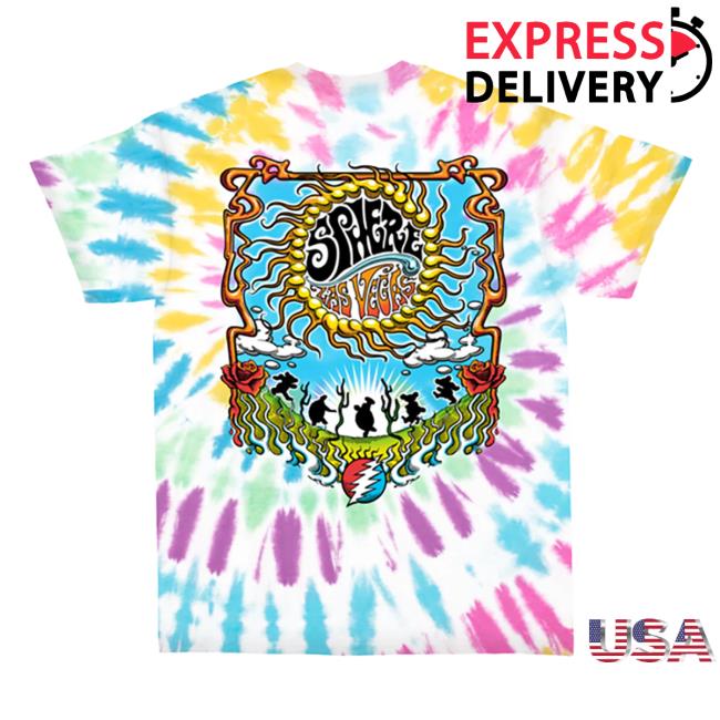 Official Dead & Company Merch Store Dead & Co Sphere Las Vegas Tie Dye Tshirt Deadandco Shop Clothing