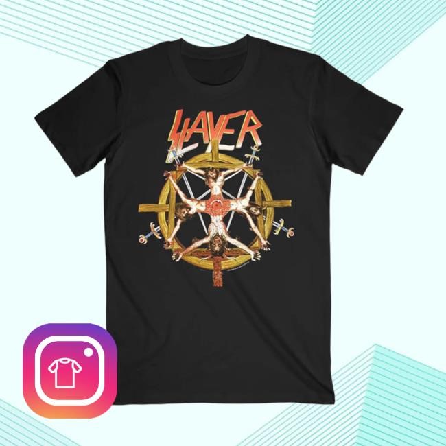 Slayer Crucifixion Wheel Shirt – Slayer Store Merch