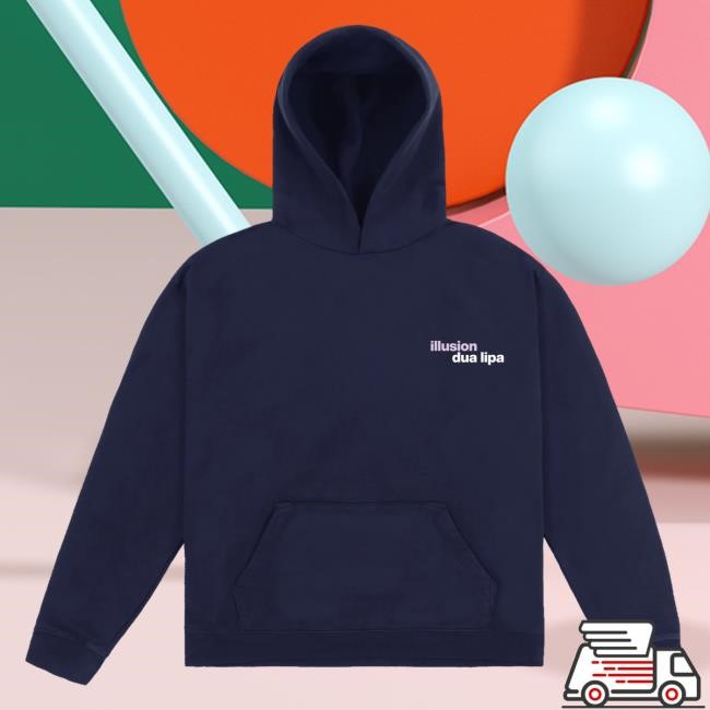 Official Dua Lipa Merch Store Dua Lipa Illusion Navy Crew Dua Lipa Apparel Clothing Shop DuaLipa