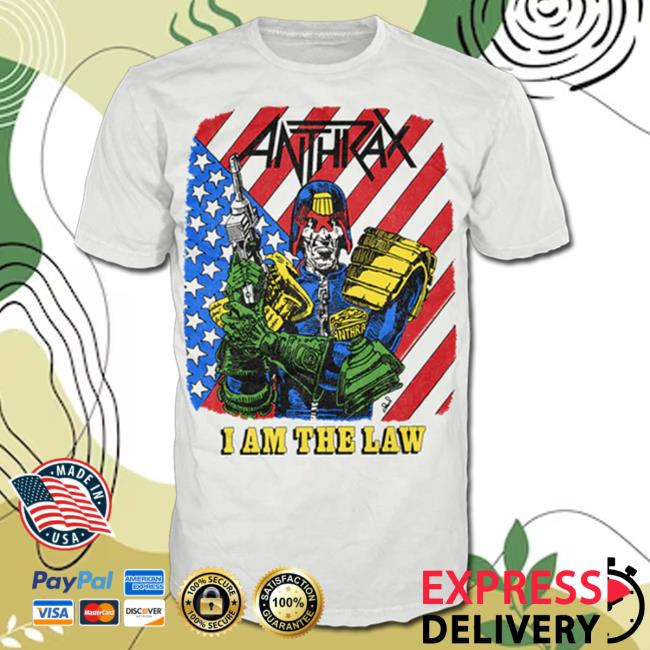 Official Anthrax Merch Shop I Am The Law Vintage New T Shirt
