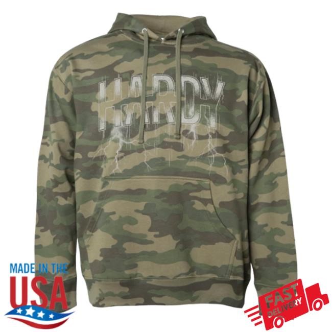 Official Hardy Merch Store Lightning Camo Pullover Hoodie