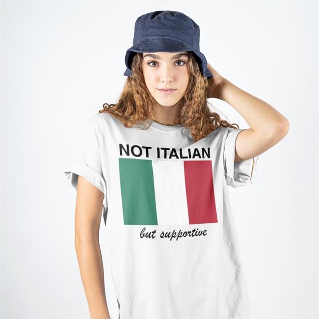 Vivian Le Not Italian But Supportive Shirt White Shithead Steve Merch
