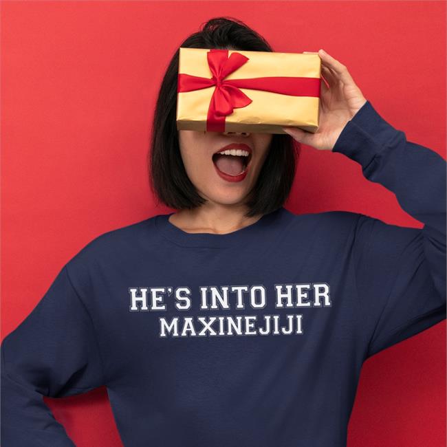 He's Into Her Maxinejiji Shirt Black