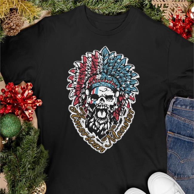 Patriotic Headdress T Shirt American Monster