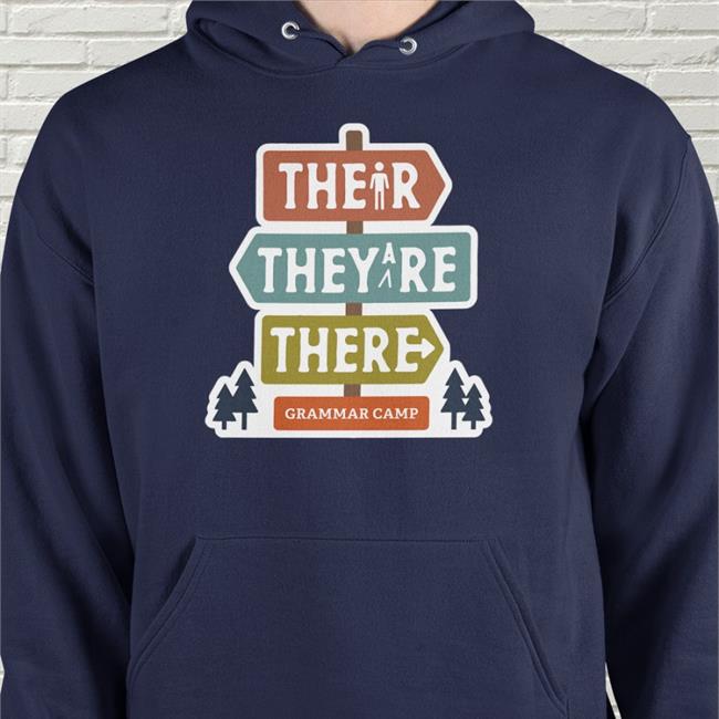 Their They're There Grammar Camp Tee Nerdy Tees