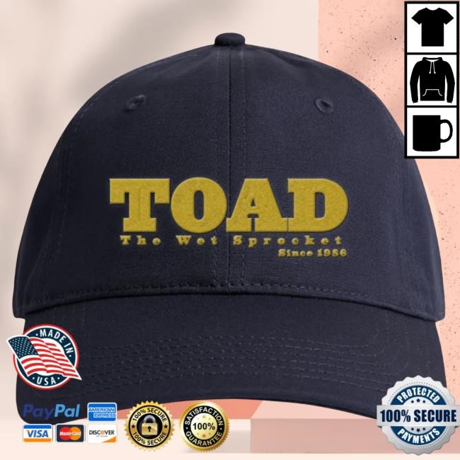 Crowd Token Toad the Wet Sprocket Gold Logo Embroidered Cap