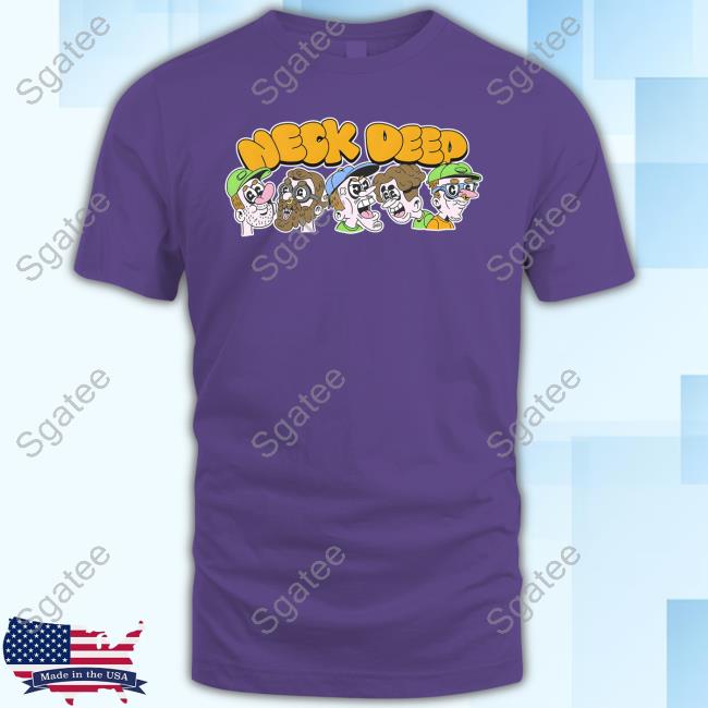 Neck Deep Merch Neck Deep Cartoon Band Black Tee Shirt Hopelessrecords