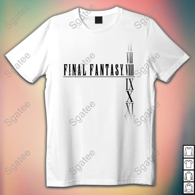 Official Final Fantasy VI VII VIII IX X XI XII T-Shirt
