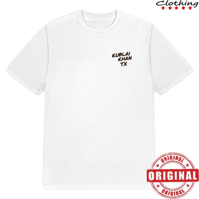Official Kublai Khan Tx Merch Suck My Nuts New Shirt
