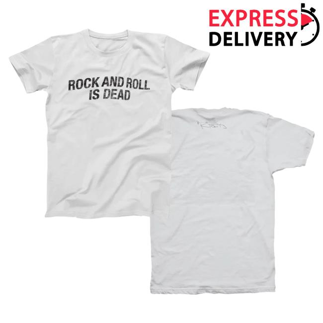 Official Lenny Kravitz Store Shop Rock And Roll Is Dead Shirt 2024 Lenny Kravitz Apparel Clothing