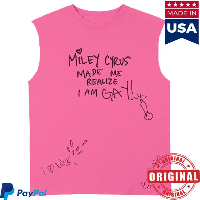 Official Merch Bar Miley Cyrus Merch Store Miley Made Me Gay Shirt MerchBar MileyCyrus Apparel Clothing Shop