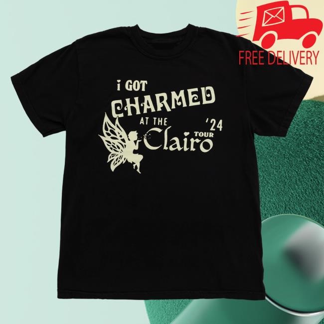 Official Clairo Merch Store Shop Clairo I Got Charmed Tour Shirt (Black)