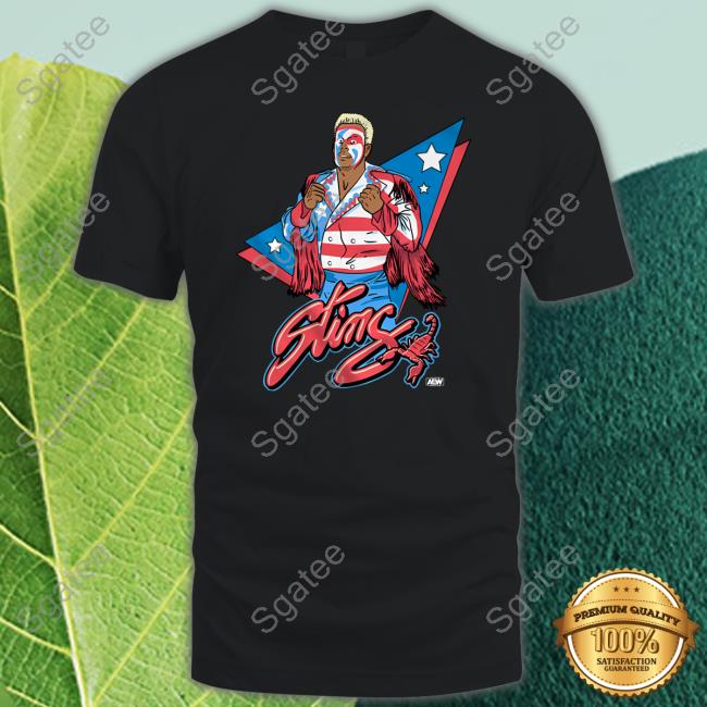 Official AEW All Elite Wrestling Sting USA Retro Shirt