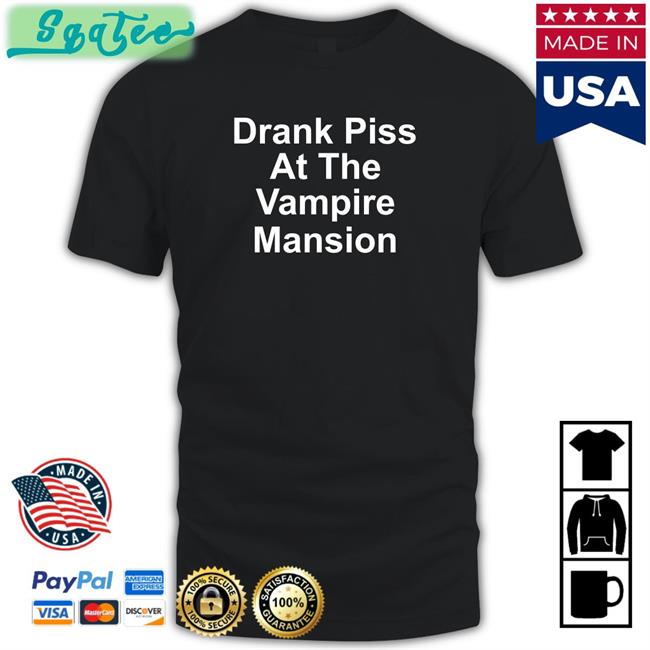 MCR merch store Drank Piss At The Vampire Mansion Tee Shirt Demolitionrats