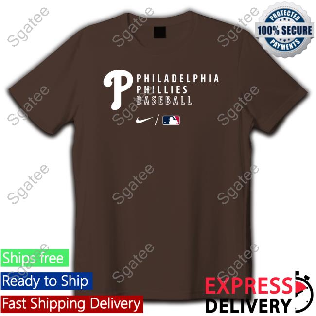 Official Philadelphia Phillies Baseball Collection Logo Stack Crewneck Sweatshirt