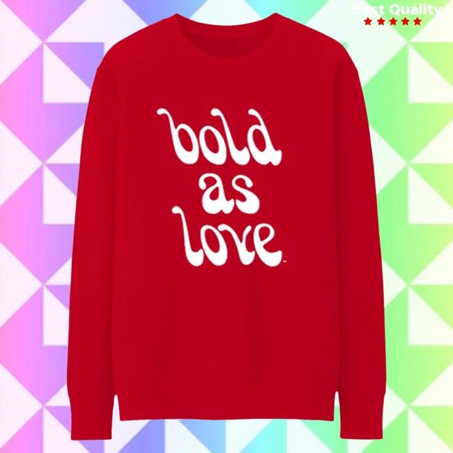 Official Jimi Hendrix Merch Store Jimi Hendrix Bold as Love Long Sleeve Shirt