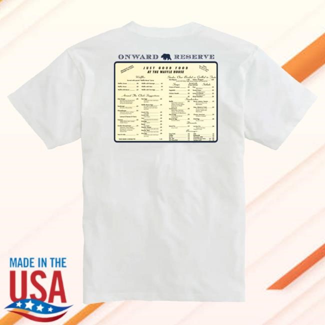 Onward Reserve Just Good Food Tee White Southern Classic