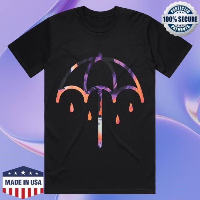 Official Bring Me The Horizon Shop That's The Spirit 10th Anniversary Black Coloured Umbrella Shirt BMTH