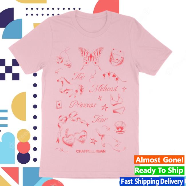 Official Chappell Roan The Midwest Princess Tour 2023 T Shirts