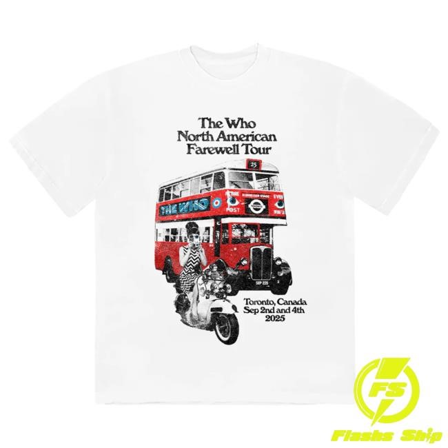 Official The Who Toronto, ON 2025Tee The Who Rock Band