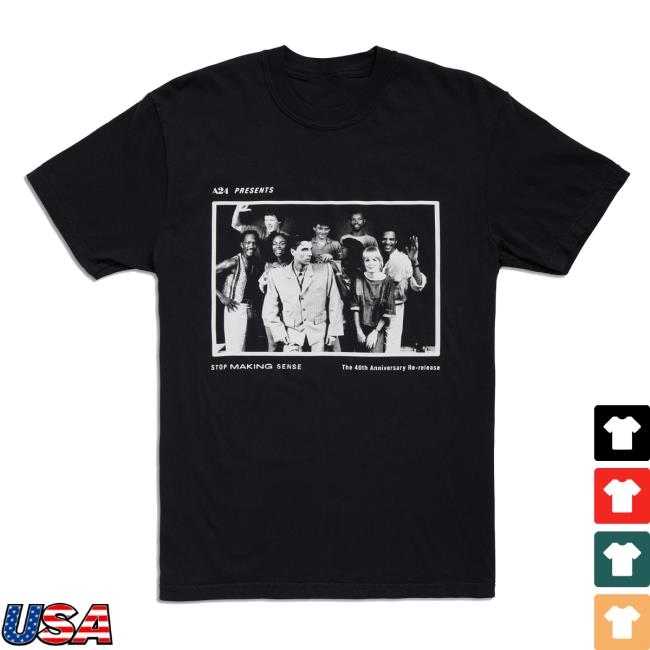 A24 Films Merch Shop Stop Making Sense 40th Anniversary New Shirt