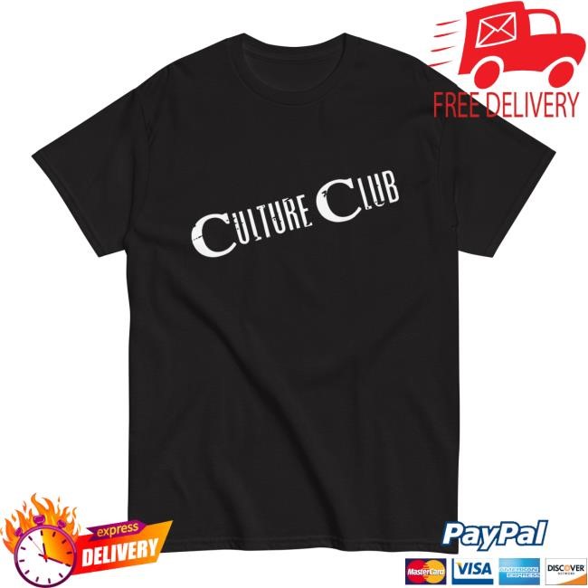 Culture Club Merch Shop Culture Club Logo Black Vintage Shirt Boy George and Culture Club