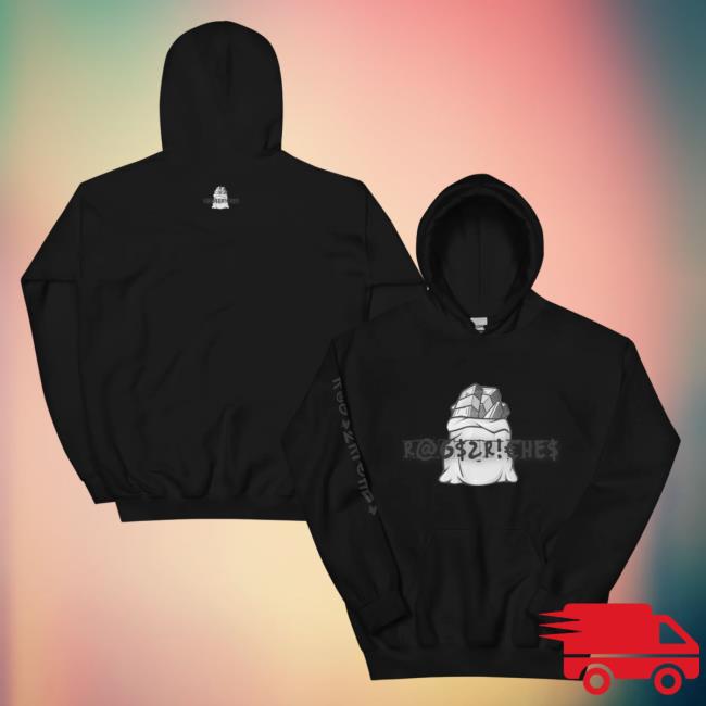 Rags 2 Riches Mono Black Pullover Hoodie