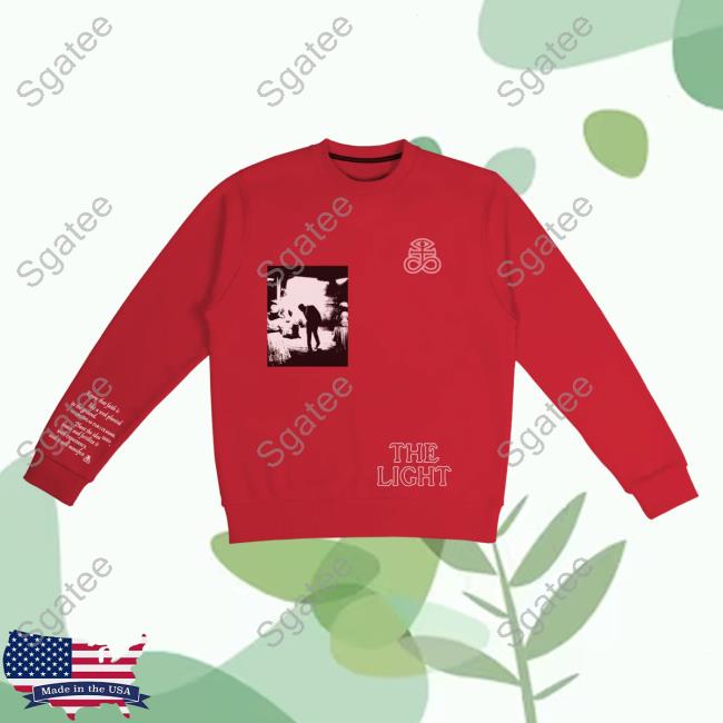 Officia Joey Badass Clothing Shop Merch Ceremony The Light Crewneck Red Joeybadass