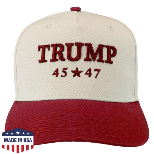 Authentic Donald Trump 45★47 Hat Iconic Flag Embroidery