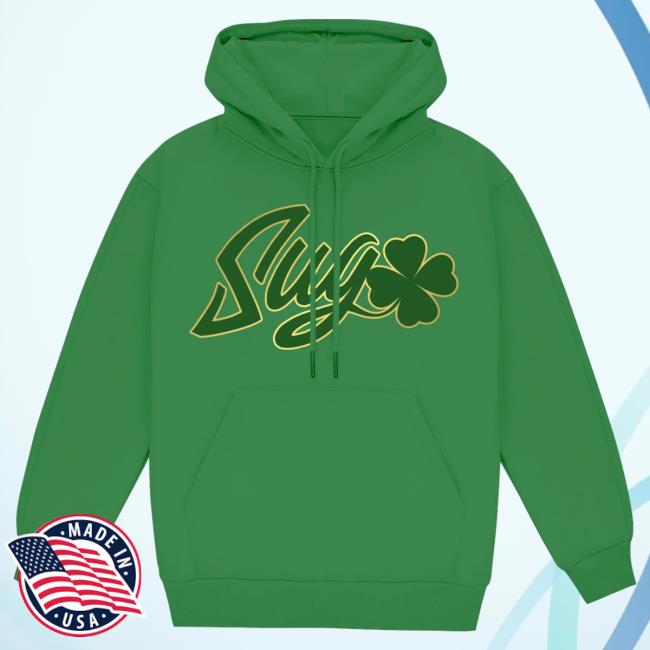 Official The Suga Merch Store Suga Shamrock Popover Sweatshirt The Suga Store Sugashop