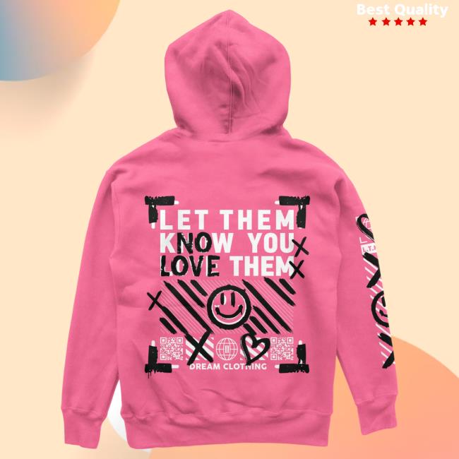 Official Dream Clothing Let Them Know You Love Them No Love Popover Hoodie Pink Dreamclothinghq