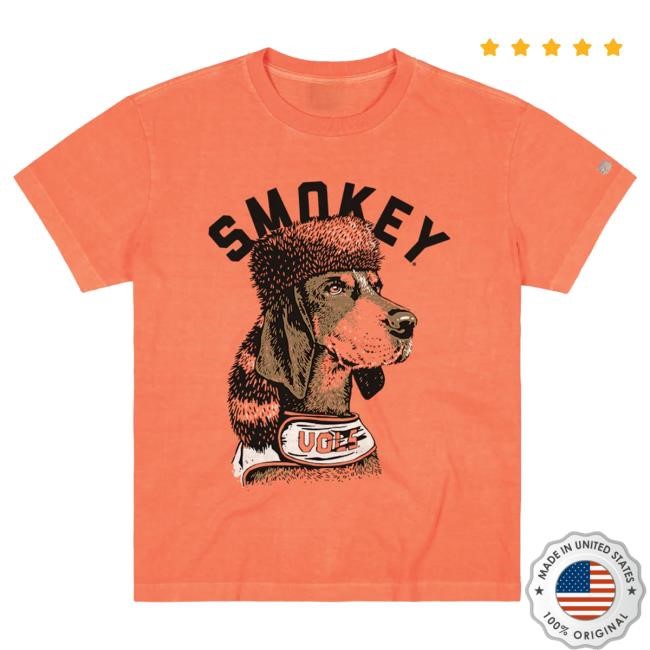 Graphic Tennessee Volunteers Smokey Mascot Illustration Heavyweight