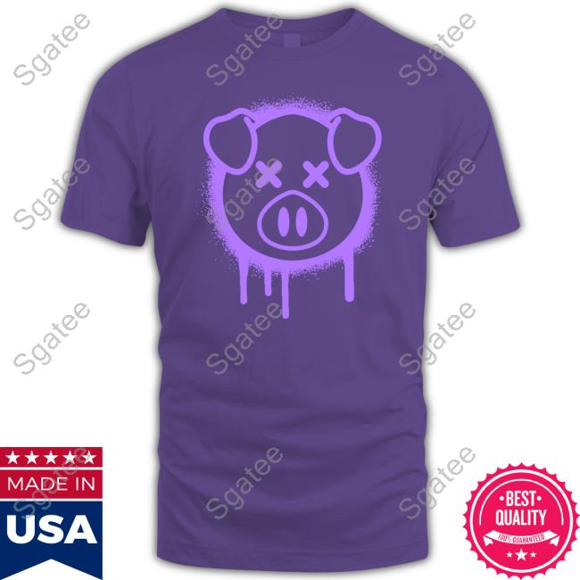 Official Shane Dawson Spray Paint Pig Purple Tee