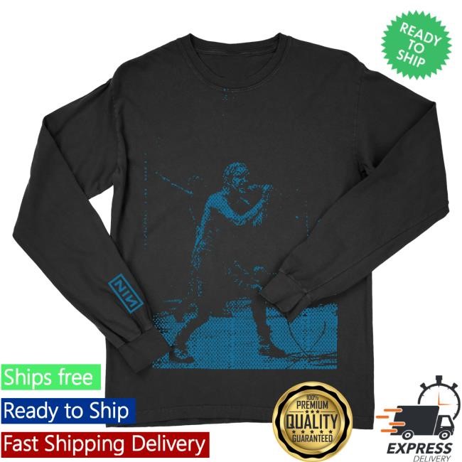 Official Nine Inch Nails Merch Store Woodstock Pixel Variant LS T Shirt Nin