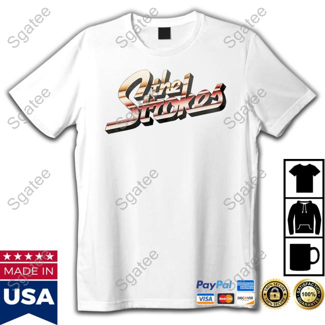 The Strokes Striped Logo T Shirt