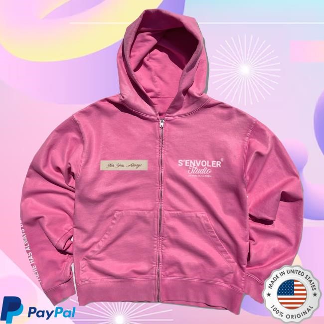 Official Senvoler Store Shop Senvoler Studio The Pink Zip-Up Hoodies
