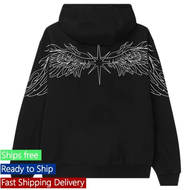 Cozy Crowd Essential The Warning Angel Wings Hoodie | Cold Layer Premium Concert Wear The Warning Angel Wings Hoodie | Winter Drop