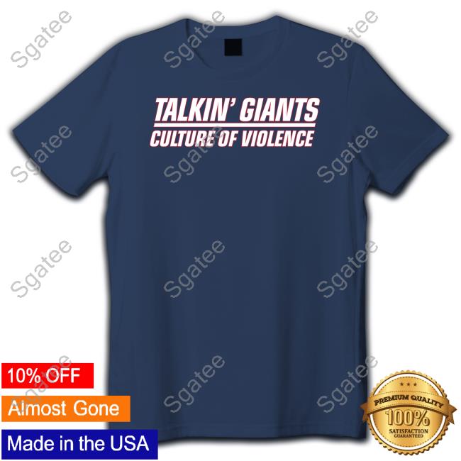 Jomboy Media Merch Talkin' Giants Culture Of Violence Tee Shirt