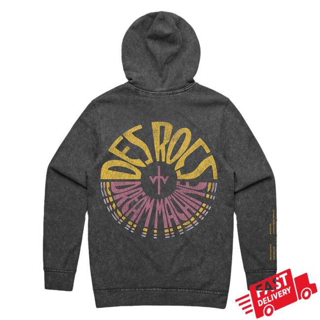 Official Sumerian Records Merch Store Des Rocs - Dream Machine Mineral Wash Hood
