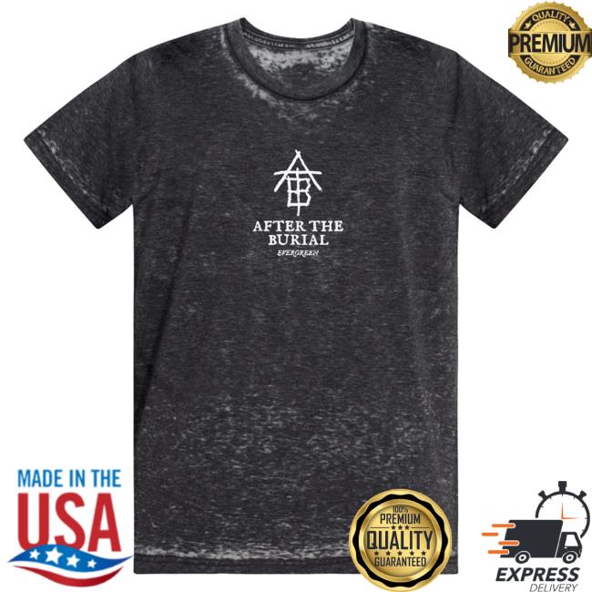 Official After The Burial Merch Expanse Grey Acid Wash Hoody