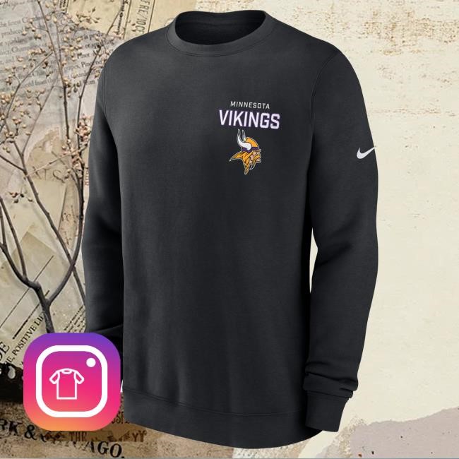 Men's Nike Black Minnesota Vikings Primetime Club Sweatshirt